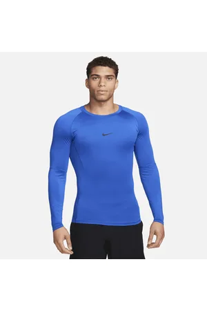 Nike Pro Dri-FIT strakke fitnesstop met lange mouwen voor heren
