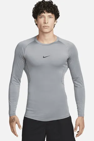 Nike Pro Dri-FIT strakke fitnesstop met lange mouwen voor heren