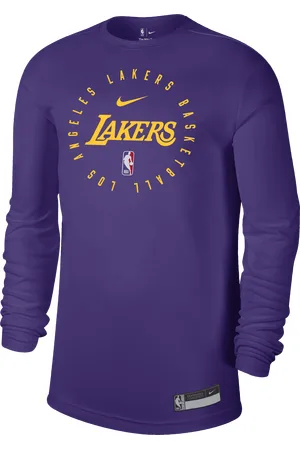Nike Los Angeles Lakers Dri-FIT NBA-herenshirt met lange mouwen