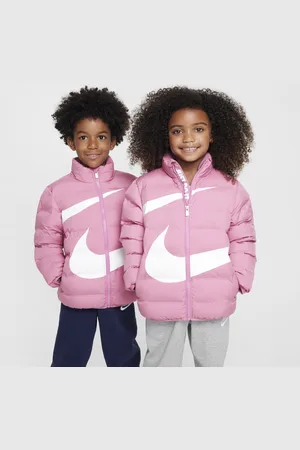 Nike Wrapped Swoosh gewatteerd jack met reliëf voor kleuters