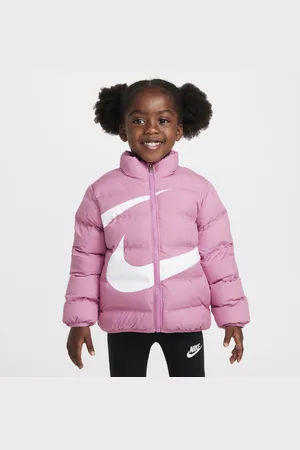 Nike Wrapped Swoosh gewatteerd jack met reliëf voor peuters