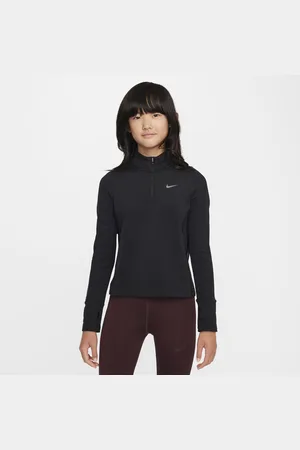Nike Pro Therma-FIT top met korte rits voor meisjes