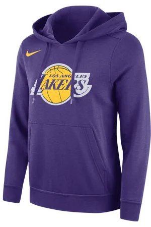 Nike Los Angeles Lakers Club NBA-fleecehoodie voor dames