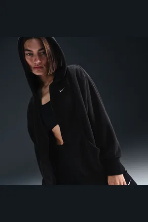 Nike Sportswear Phoenix Plush oversized, comfortabele fleecehoodie met rits voor dames