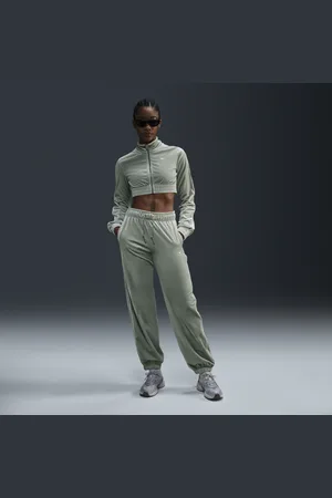 Nike Sportswear Collection velours joggingbroek met halfhoge taille voor dames