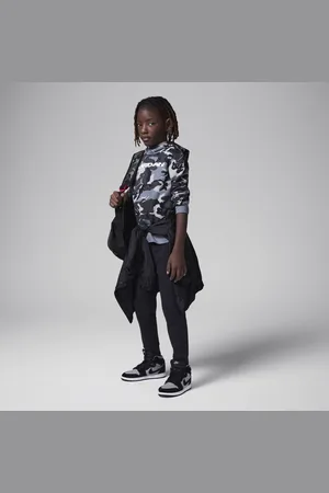 Jordan MVP tweedelige set met hoodie van fleece met camouflageprint voor kleuters