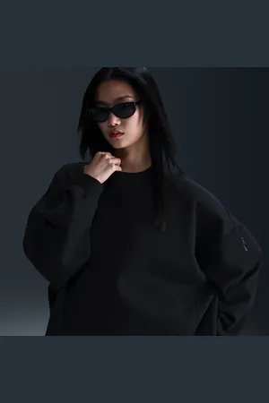 Nike 24.7 ImpossiblySoft Dri-FIT oversized damestop met ronde hals