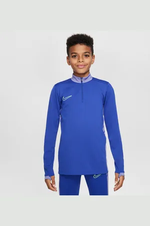 Nike Academy voetbaltrainingstop met Dri-FIT, lange mouwen en korte rits voor kids