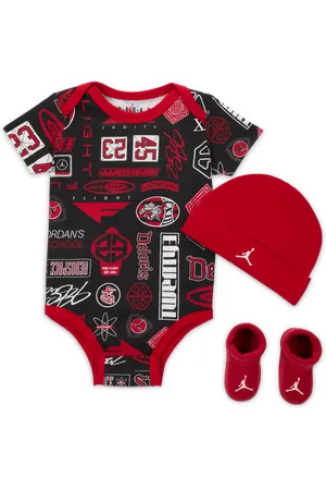 Jordan Essentials 3-delige rompertjesset met print voor baby
