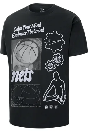 Nike Brooklyn Nets Courtside Max90 NBA T-shirt voor heren