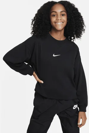 Nike Sportswear Dri-FIT sweatshirt met ronde hals voor meisjes