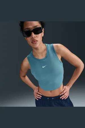 Nike Sportswear Chill Knit aansluitende, korte tanktop met mini-rib voor dames