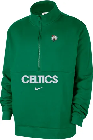 Nike Boston Celtics Club Courtside NBA herentop met halflange rits