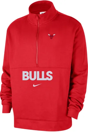 Nike Chicago Bulls Club Courtside NBA herentop met halflange rits