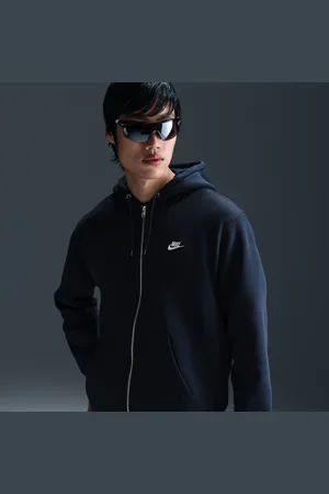Nike Club fleecehoodie met rits voor heren