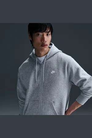 Nike Club fleecehoodie met rits voor heren
