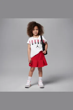 Jordan Tweedelige set met geplooide skort voor kleuters