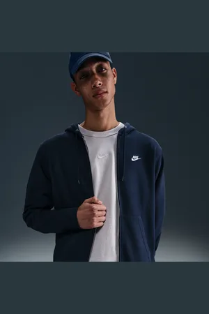 Nike Club hoodie van sweatstof met rits voor heren