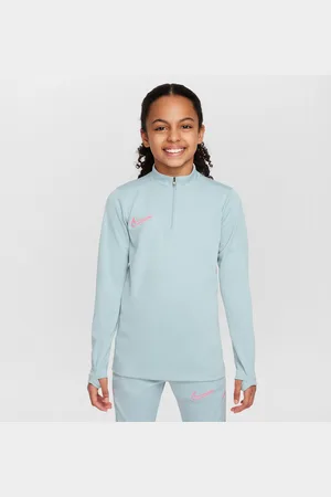 Nike Academy voetbaltrainingstop met Dri-FIT, lange mouwen en korte rits voor kids