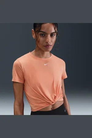 Nike One Classic Dri-FIT Twist damestop met korte mouwen