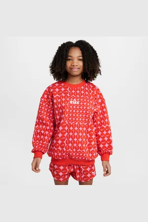 Nike Sportswear Club Fleece oversized sweatshirt met ronde hals voor meisjes