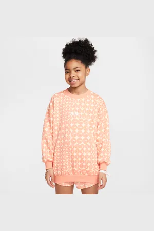 Nike Sportswear Club Fleece oversized sweatshirt met ronde hals voor meisjes