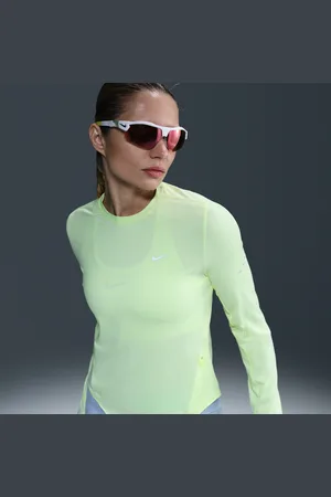 Nike Swift Dri-FIT hardlooptop met ronde hals, lange mouwen en uv-bescherming voor dames