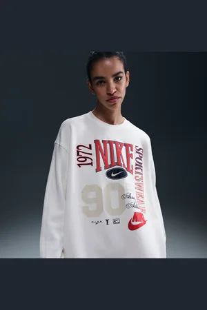 Nike Sportswear oversized sweatshirt met ronde hals van sweatstof voor dames