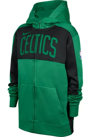 Nike Boston Celtics Showtime Dri-FIT NBA-hoodie met rits over de hele lengte voor kids