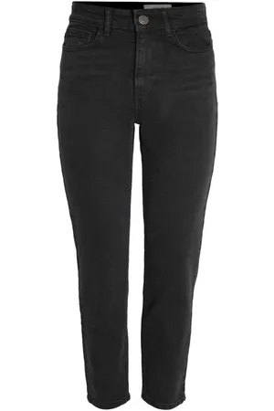 Noisy May Nmmoni Cropped High-waist Straight Fit Jeans