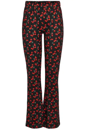Noisy May Curve Print Flared Broek