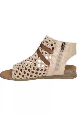Blowfish Dames Outdoor Sandalen - Bodo BF9888 815 Gold Woven Draped Sandalen