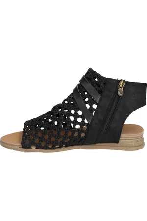 Blowfish Dames Outdoor Sandalen - Bodo Black Draped Sandalen