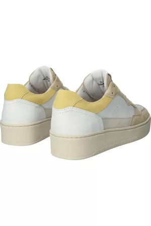 Blackstone Dames Lage sneakers - ZL92 White Yellow Lage sneakers