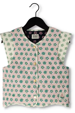 Scotch&Soda Meisjes Blazers All Over Printed Reversible Padded Gilet - - Maat 140