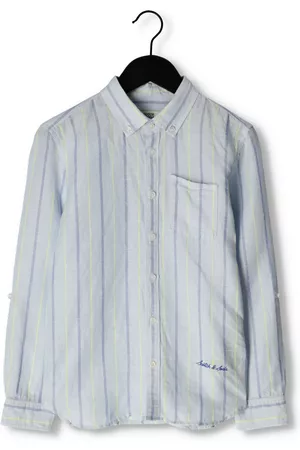Scotch&Soda Casual overhemd Yarn Dyed Long Sleeve Linen Shirt Jongens