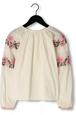 Scotch&Soda Meisjes Blouses - Blouse Long Sleeved Flower Embroidery TOP Meisjes