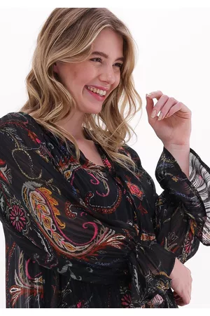 Ana Alcazar Dames Midi jurken - Midi jurk Dress Puff Sleeves Öko-Tex 100 Dames