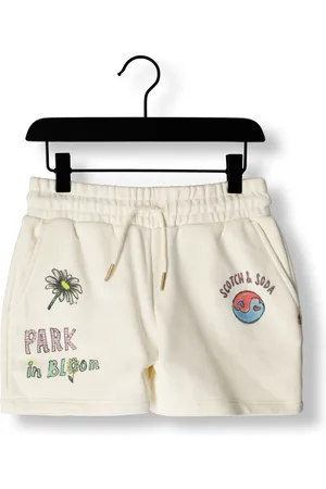 Scotch&Soda Meisjes Broeken Placed Artwork Sweatshorts - - Maat 104