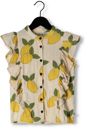 CarlijnQ Blouse Lemon - Ruffled Blouse Meisjes