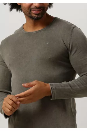 Purewhite Trui Flat Knitted Shirt With Small Logo ON Chest Heren