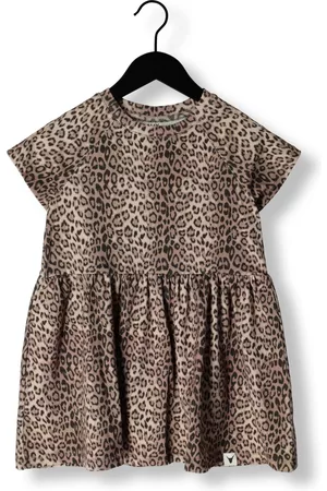 Alix Meisjes Gebreide jurken - Mini jurk Knitted Animal RIB Dress Meisjes
