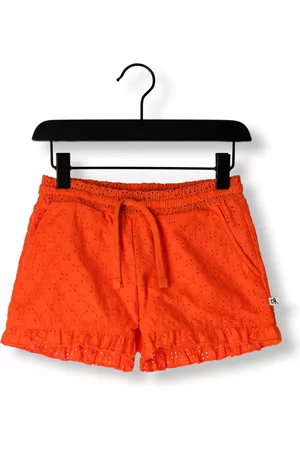 CarlijnQ Meisjes Shorts - Shorts Broderie - Ruffled Shorts Meisjes