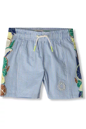 Scotch&Soda Jongens Shorts - MID Lenght Placed Print Seersucker Swim Shorts Jongens