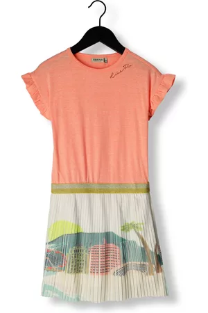 Like Flo Meisjes Jurken - Mini jurk Fancy Plisse Dress Meisjes
