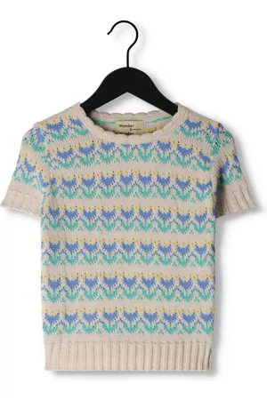 Wander & Wonder Dames Gebreide Tops - T-shirt Floral Knit Twin Set Meisjes
