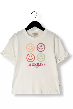 Scotch&Soda Meisjes T-shirts - T-shirt Regular FIT Ruffle Detail Artwork Meisjes