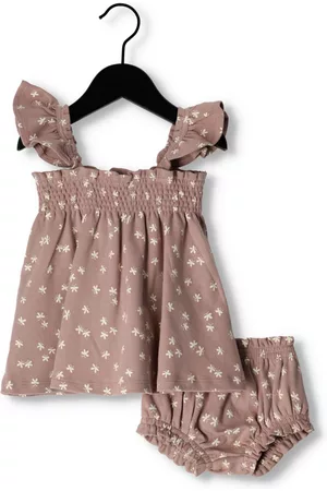 Quincy Mae Baby Jurken - Smocked Jersey Dress Baby