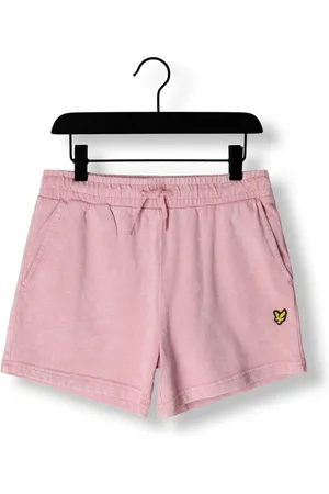 Lyle & Scott Meisjes Broeken Acid Wash Relaxed Fit Lb Short - - Maat 128/134