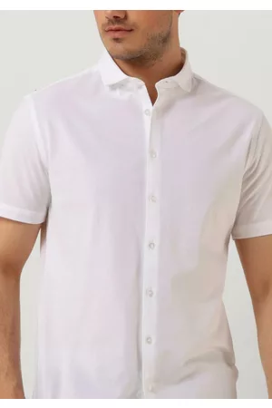 Purewhite Heren Casual Overhemden - Casual overhemd Melange SS Basic Shirt Heren